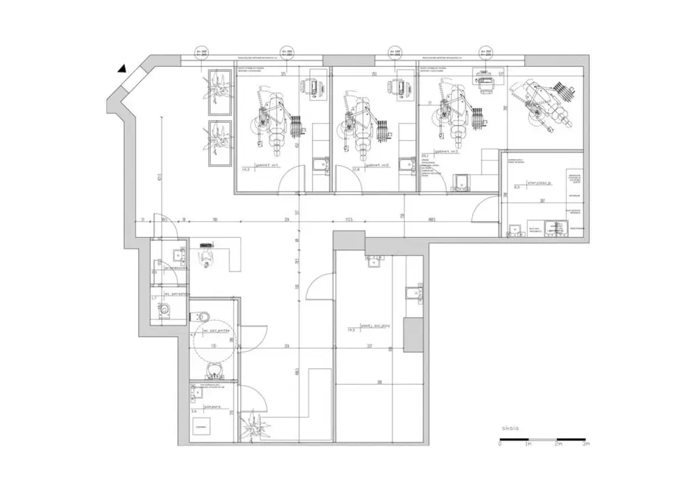 Plan pomieszczeń leczniczych