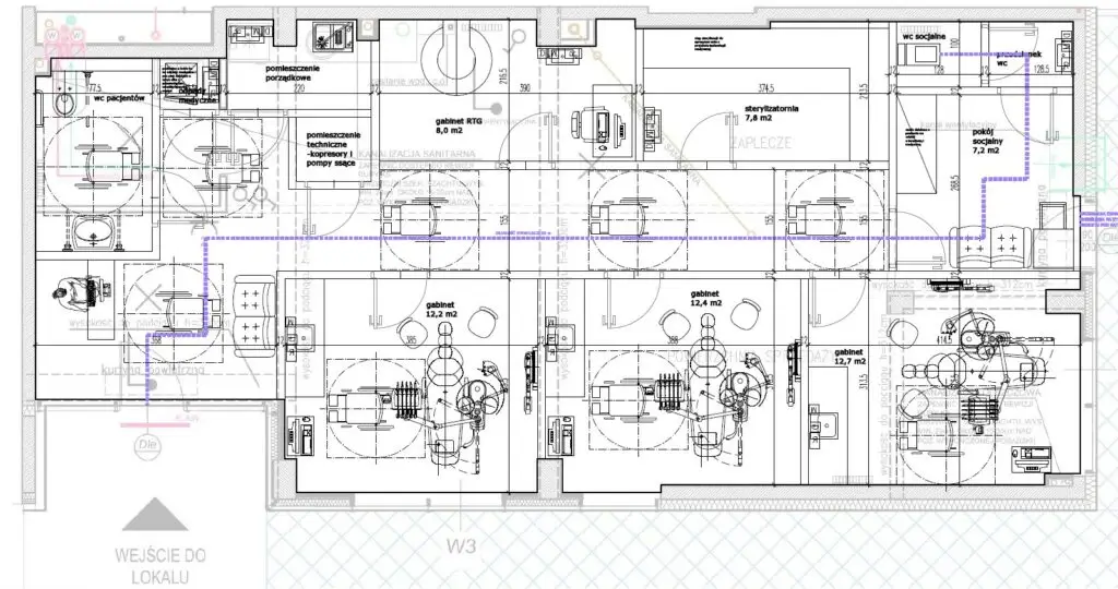 Projekt kompaktowego gabinetu stomatologicznego